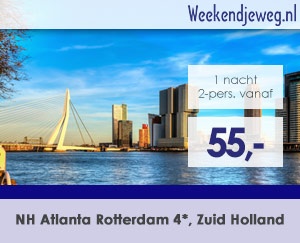 Weekendjeweg - NH Atlanta Rotterdam 4* vanaf 57,48. Weekendjeweg - NH Atlanta Rotterdam 4* vanaf 57,48.