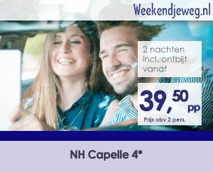Weekendjeweg - NH Capelle 4* vanaf 79,-. Weekendjeweg - NH Capelle 4* vanaf 79,-.