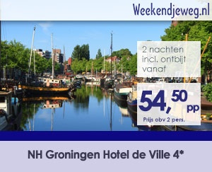Weekendjeweg - NH Groningen Hotel de Ville 4* vanaf 109,-.