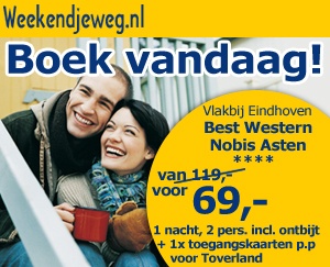 Weekendjeweg - Omgeving Eindhoven, Best Western Nobis Asten 4* Vanaf 69,00.