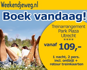 Weekendjeweg - Park Plaza Utrecht 4* vanaf 109,-.