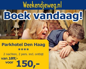 Weekendjeweg - Parkhotel Den Haag 4* vanaf 150,-.