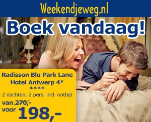 Weekendjeweg - Radisson Blu Park Lane Hotel Antwerp 4* vanaf 198,-.