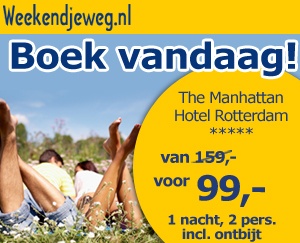 Weekendjeweg - Rotterdam, The Manhattan Hotel Rotterdam 5* vanaf 99,00.