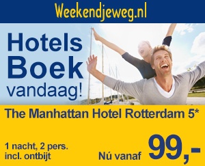 Weekendjeweg - The Manhattan Hotel Rotterdam 5* vanaf 99,-. Weekendjeweg - The Manhattan Hotel Rotterdam 5* vanaf 99,-.