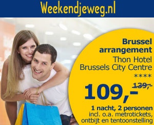 Weekendjeweg - Thon Hotel Brussels City Centre 4* vanaf 109,-. Weekendjeweg - Thon Hotel Brussels City Centre 4* vanaf 109,-.