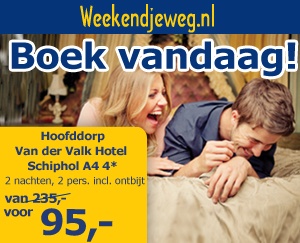 Weekendjeweg - Tulip Inn Amsterdam Riverside 3* vanaf 89,-.