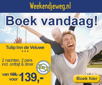 Weekendjeweg - Tulip Inn De Veluwe 3* vanaf 139,-.