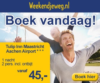 Weekendjeweg - Tulip Inn Maastricht Aachen Airport 3* vanaf 39,-.