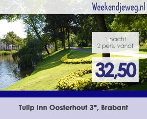 Weekendjeweg - Tulip Inn Oosterhout 3* vanaf 32,50. Weekendjeweg - Tulip Inn Oosterhout 3* vanaf 32,50.