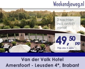 Weekendjeweg - Van der Valk Hotel Amersfoort - Leusden 4* vanaf 99,-.