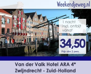 Weekendjeweg - Van der Valk Hotel ARA 4* vanaf 69,-.