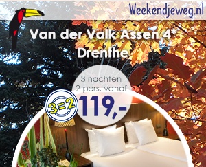 Weekendjeweg - Van der Valk Hotel Assen 4* vanaf 118,98. Weekendjeweg - Van der Valk Hotel Assen 4* vanaf 118,98.
