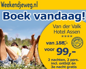 Weekendjeweg - Van der Valk Hotel Assen 4* vanaf 99,-.