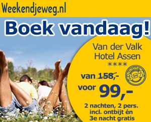 Weekendjeweg - Van der Valk Hotel Assen 4* vanaf 99,-. Weekendjeweg - Van der Valk Hotel Assen 4* vanaf 99,-.