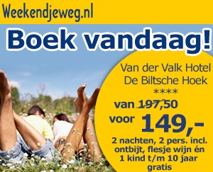 Weekendjeweg - Van der Valk hotel de Biltsche Hoek 4* vanaf 149,-.