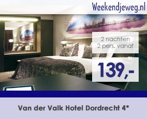 Weekendjeweg - Van der Valk Hotel Dordrecht 4* vanaf 139,-. Weekendjeweg - Van der Valk Hotel Dordrecht 4* vanaf 139,-.