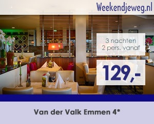 Weekendjeweg - Van der Valk Hotel Emmen 4* vanaf 129,-.