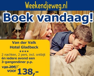 Weekendjeweg - Van der Valk Hotel Gladbeck 4* vanaf 138,-.