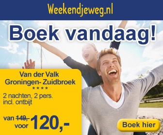 Weekendjeweg - Van der Valk Hotel Groningen-Zuidbroek 4* vanaf 120,-.