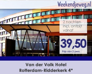 Weekendjeweg - Van der Valk Hotel Rotterdam-Ridderkerk 4* vanaf 79,-.