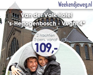 Weekendjeweg - Van der Valk Hotel 's-Hertogenbosch - Vught 4* vanaf 109,-.