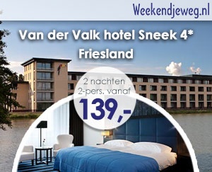 Weekendjeweg - Van der Valk hotel Sneek 4* vanaf 139,-.