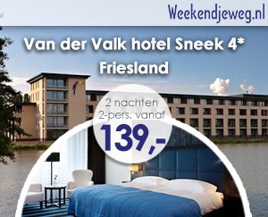Weekendjeweg - Van der Valk hotel Sneek 4* vanaf 139,-. Weekendjeweg - Van der Valk hotel Sneek 4* vanaf 139,-.