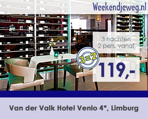 Weekendjeweg - Van der Valk Hotel Venlo 4* vanaf 119,-. Weekendjeweg - Van der Valk Hotel Venlo 4* vanaf 119,-.