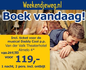 Weekendjeweg - Van der Valk Theaterhotel Almelo 4* vanaf 119,-. Weekendjeweg - Van der Valk Theaterhotel Almelo 4* vanaf 119,-.