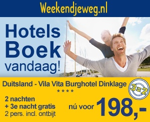 Weekendjeweg - Vila Vita Burghotel Dinklage 4* vanaf 198,-.