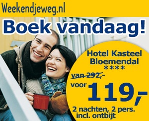 Weekendjeweg - Zuid-limburg, Hotel Kasteel Bloemendal Vaals 4* Vanaf 119,00. Weekendjeweg - Zuid-limburg, Hotel Kasteel Bloemendal Vaals 4* Vanaf 119,00.