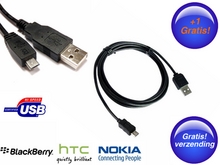 Week op Week - 2 Stuks Micro Usb Datakabel (Usb 2.0) Inclusief Verzendkosten Week op Week - 2 Stuks Micro Usb Datakabel (Usb 2.0) Inclusief Verzendkosten