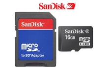 Week op Week - Sandisk Micro SDHC 16, 8 of 4 GB met gratis SD adapter (bulk) Week op Week - Sandisk Micro SDHC 16, 8 of 4 GB met gratis SD adapter (bulk)
