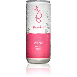 One Time Deal Wijn - Barokes Barokes Wine In A Can! Bubbly Rose 24X250ml